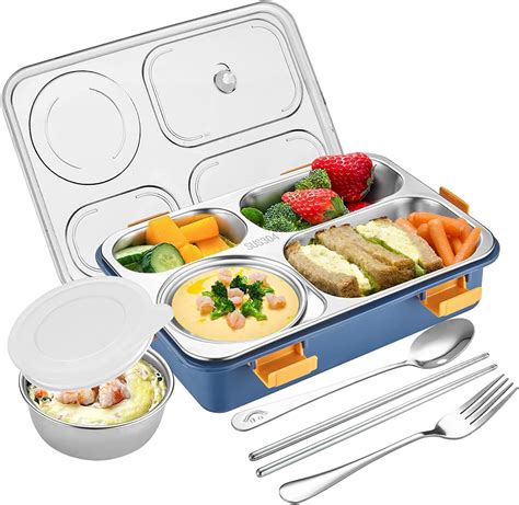 stainless steel compartment lunch boxes|stainless steel adult lunch boxes.